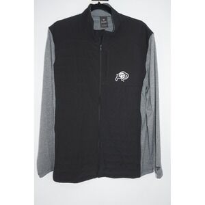 Colorado Buffaloes Jacket Men's Large Black NCAA Football Signatures Full Zip